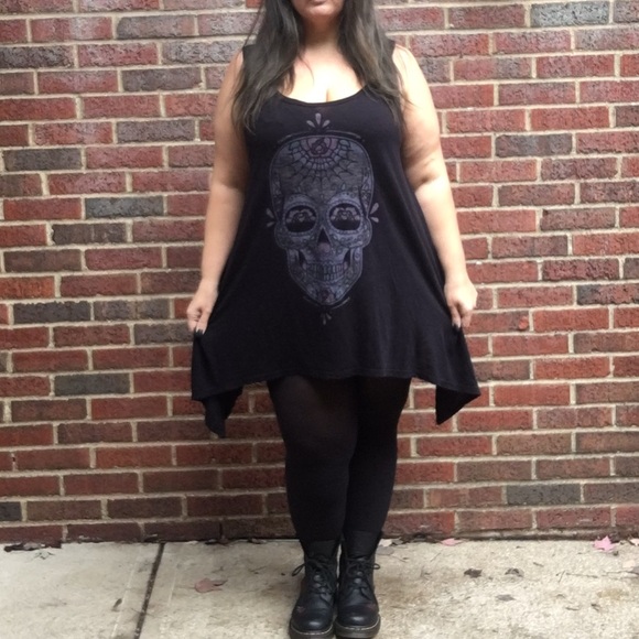 torrid Tops - Sugar skull Oversized Tank Top or Mini Dress